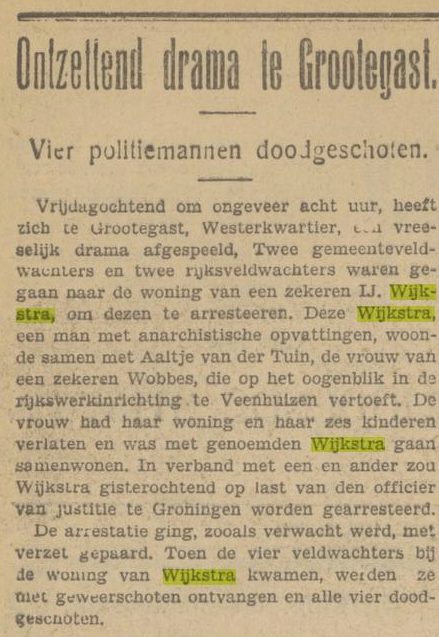 Krantenartikel van 19 januari 1929
